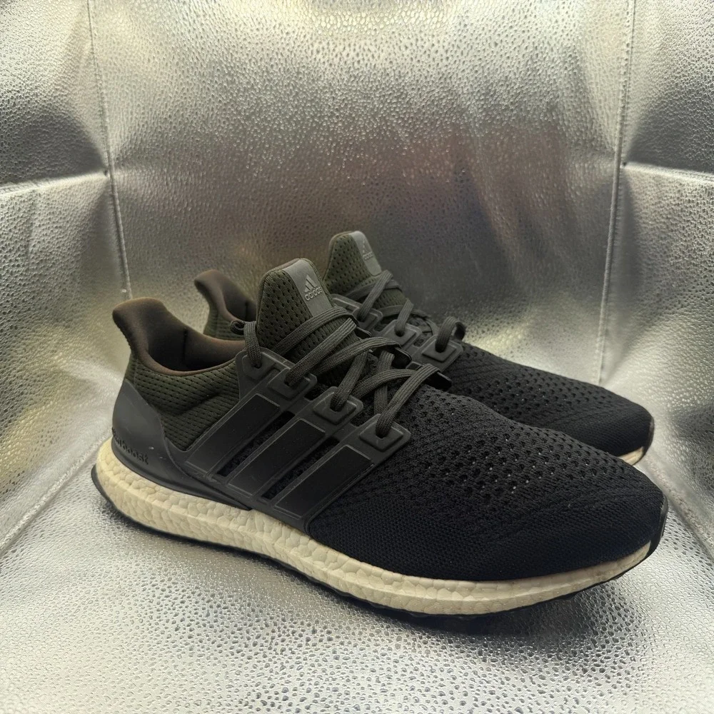 Size 12 Adidas Ultra Boost 1.0 Black White Mens‎ Comfort Running Shoes HQ4201